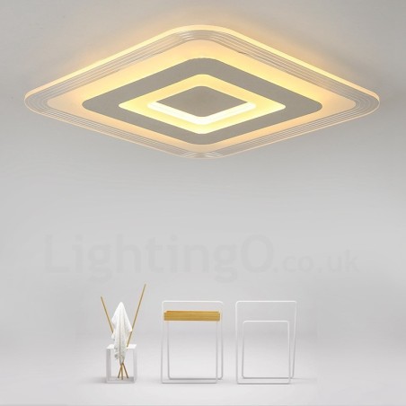 Modern Contemporary Integrated Metal Flush Mount Light