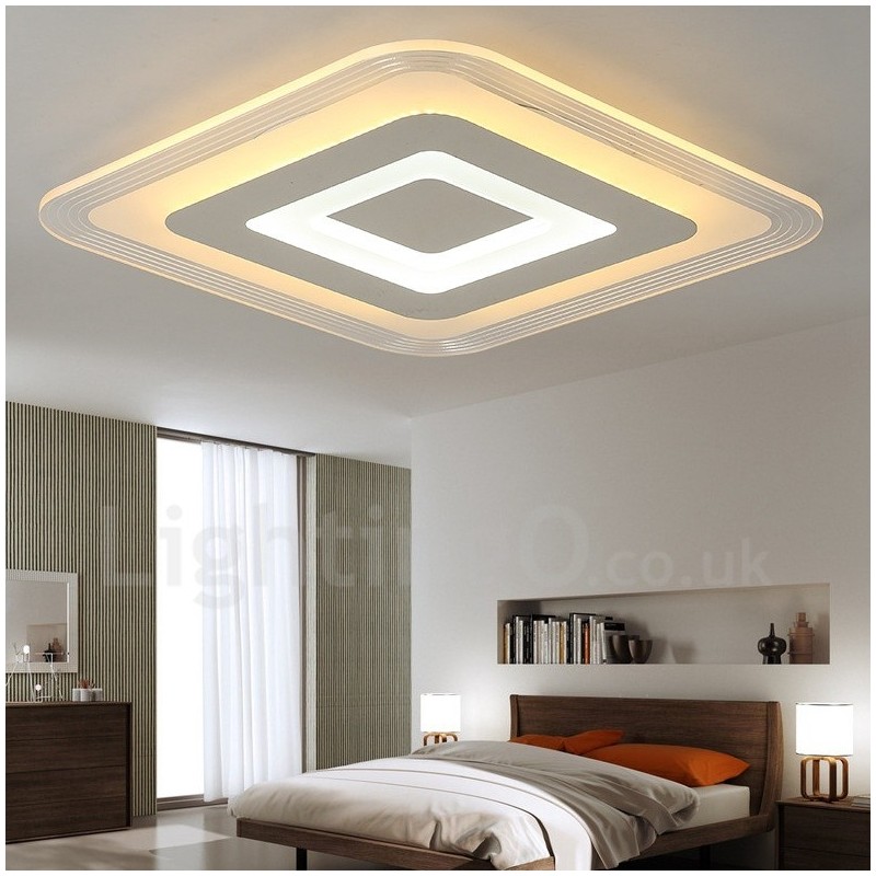 Modern Contemporary Integrated Metal Flush Mount Light