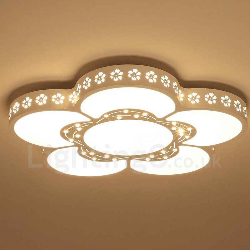 Modern Contemporary Integrated Metal Flush Mount Light