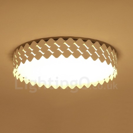 Modern Contemporary Integrated Metal Flush Mount Light