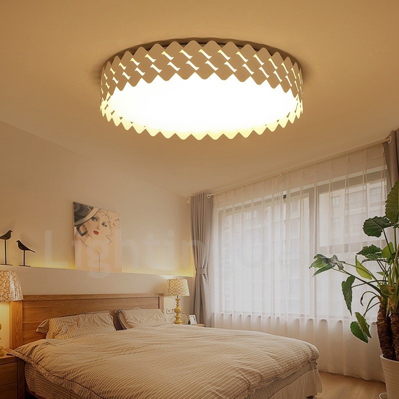 Modern Contemporary Integrated Metal Flush Mount Light