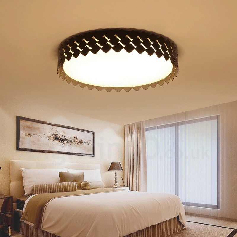 Modern Contemporary Integrated Metal Flush Mount Light