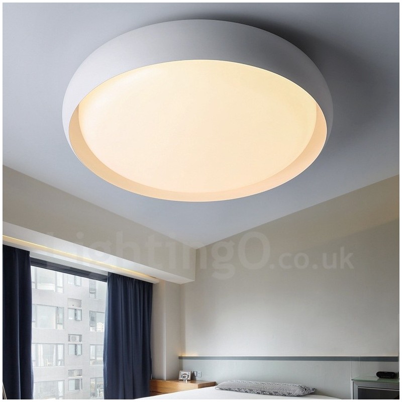 Modern Contemporary Integrated Metal Flush Mount Light