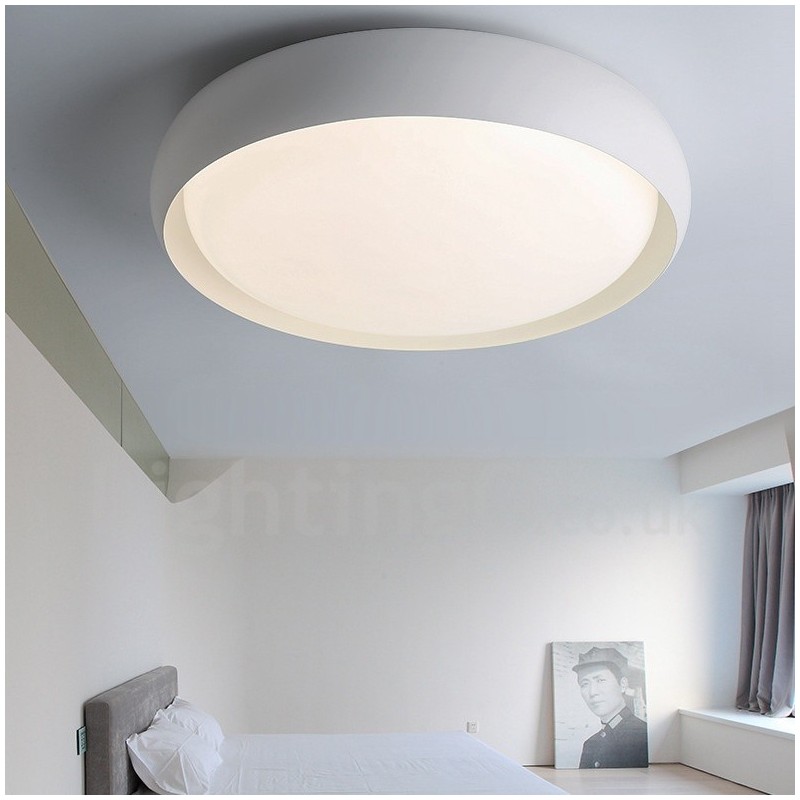 Modern Contemporary Integrated Metal Flush Mount Light