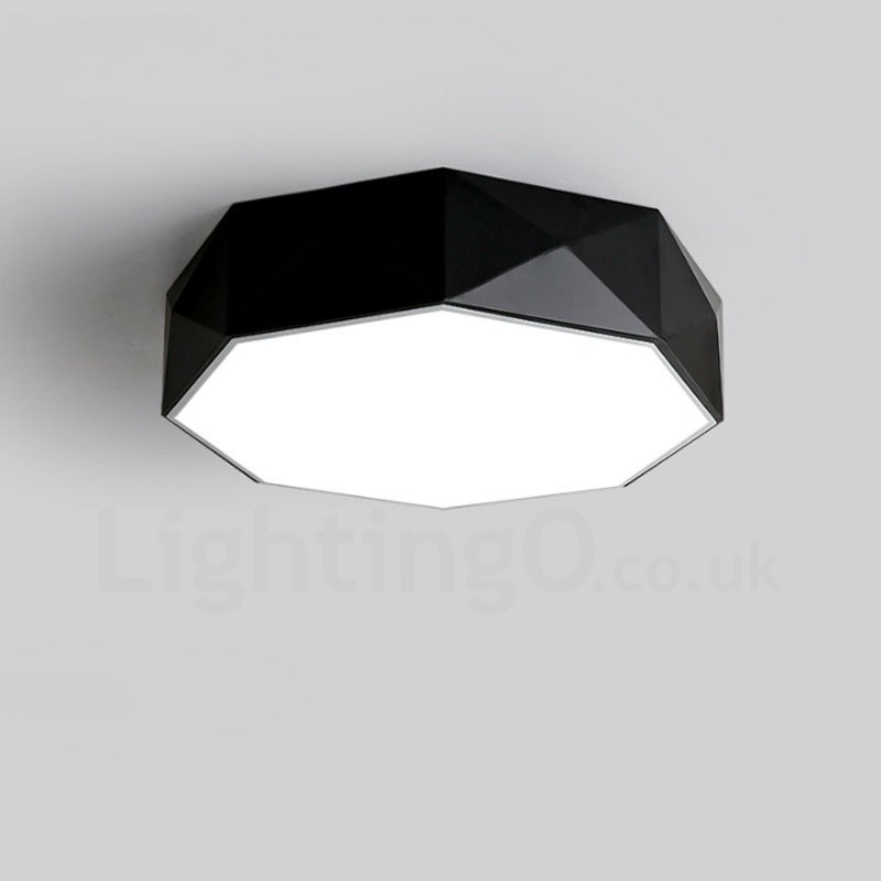 Modern Contemporary Integrated Metal Flush Mount Light