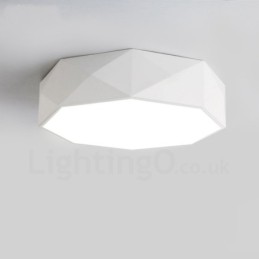 Modern Contemporary Integrated Metal Flush Mount Light