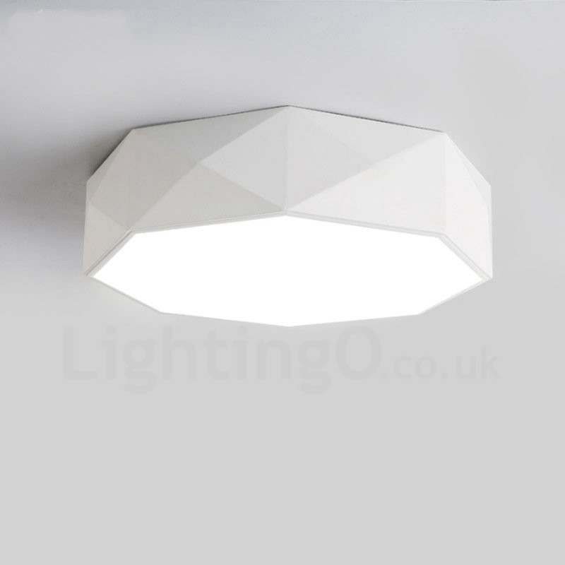 Modern Contemporary Integrated Metal Flush Mount Light