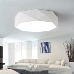 Modern Contemporary Integrated Metal Flush Mount Light
