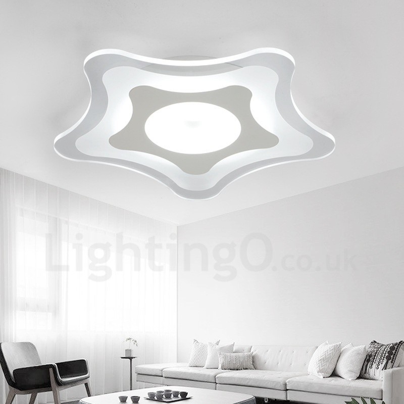 Modern Contemporary Integrated Metal Flush Mount Light