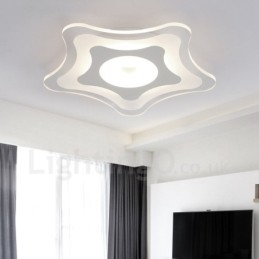 Modern Contemporary Integrated Metal Flush Mount Light