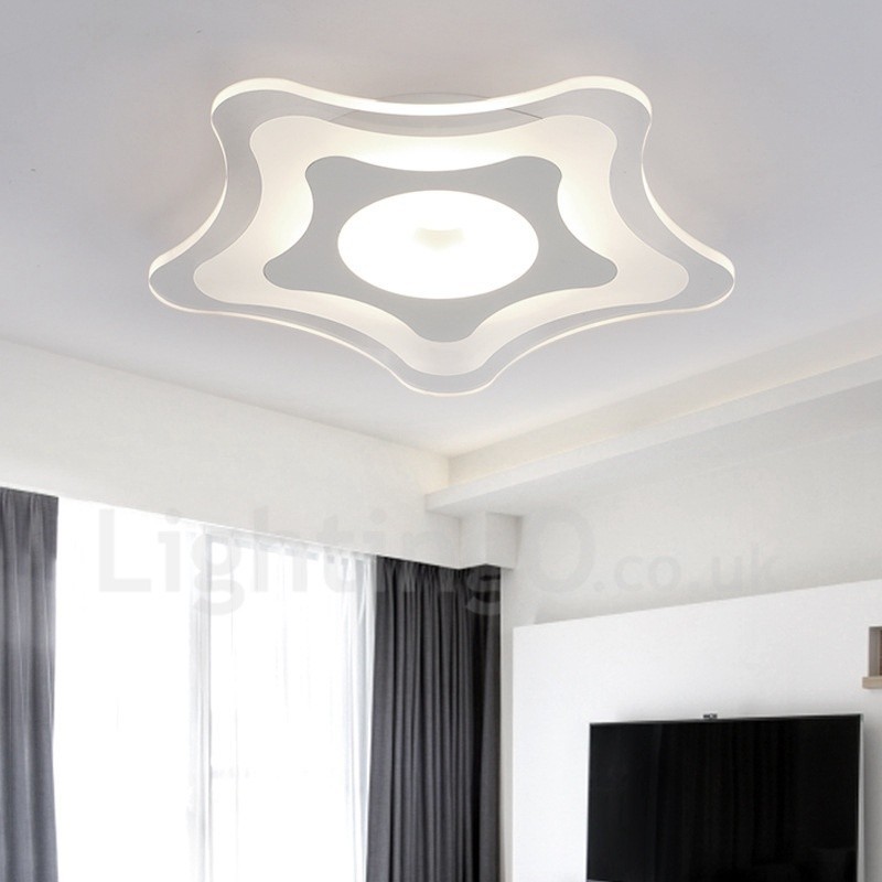 Modern Contemporary Integrated Metal Flush Mount Light