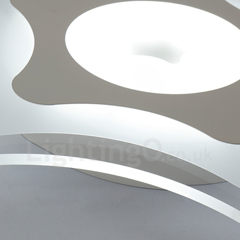 Modern Contemporary Integrated Metal Flush Mount Light