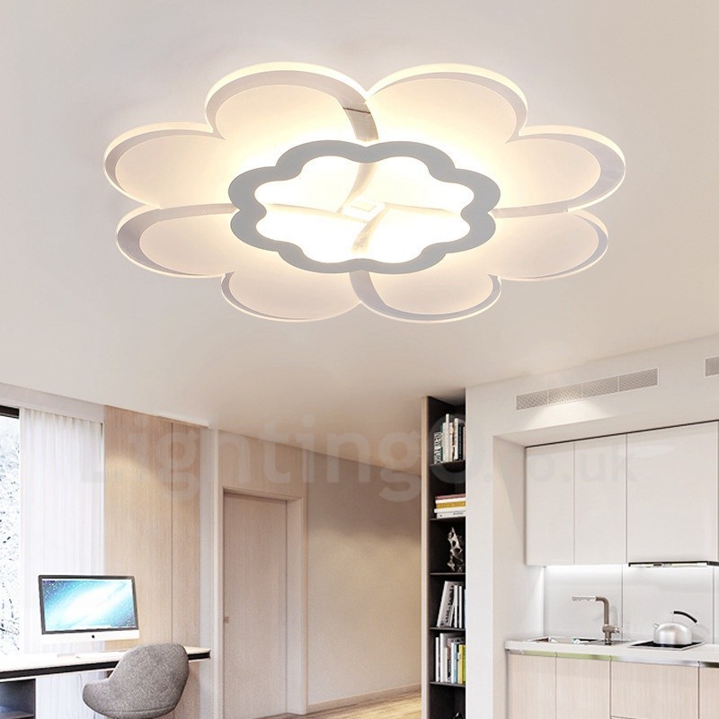 Modern Contemporary Integrated Metal Flush Mount Light