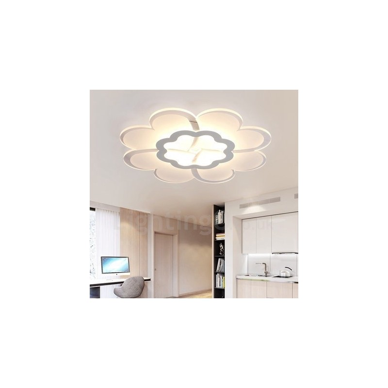 Modern Contemporary Integrated Metal Flush Mount Light