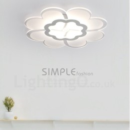 Modern Contemporary Integrated Metal Flush Mount Light