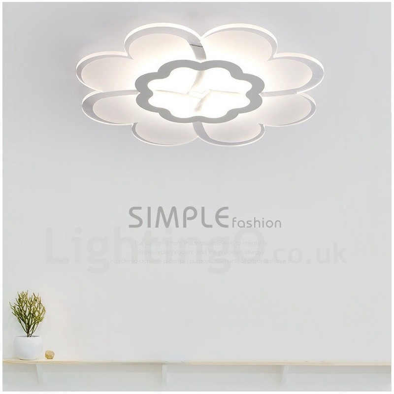 Modern Contemporary Integrated Metal Flush Mount Light