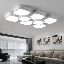 Modern Contemporary Integrated Metal Flush Mount Light