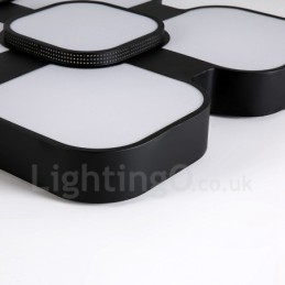 Modern Contemporary Integrated Metal Flush Mount Light