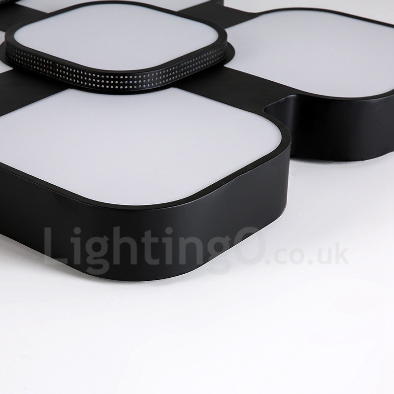 Modern Contemporary Integrated Metal Flush Mount Light