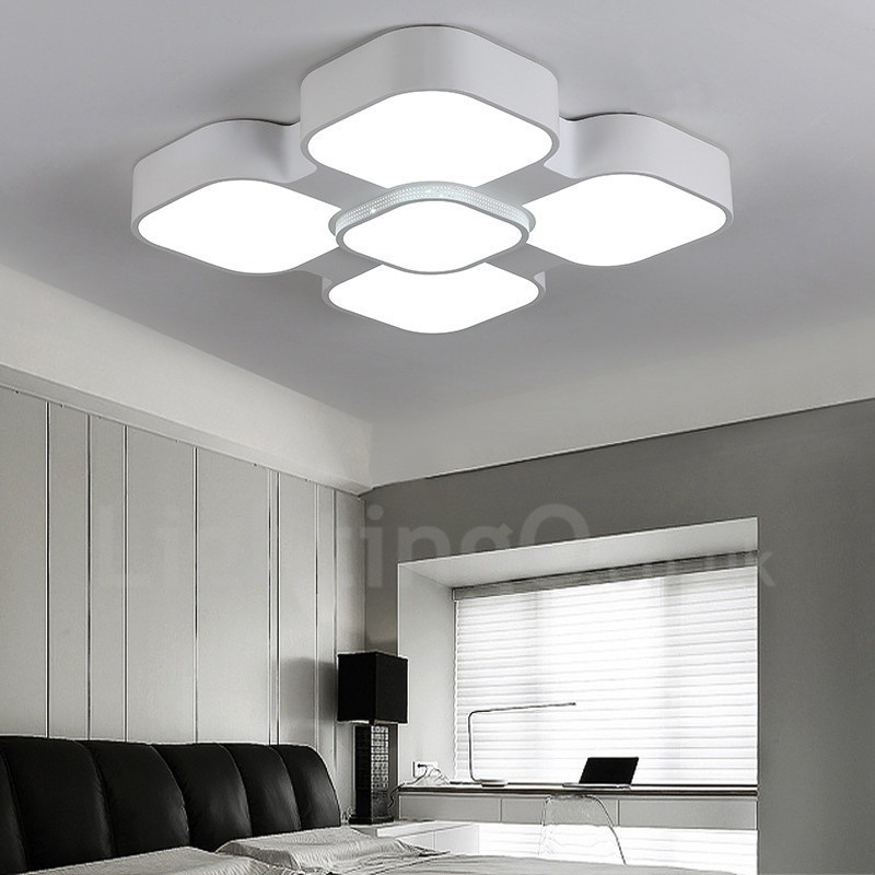 Modern Contemporary Integrated Metal Flush Mount Light
