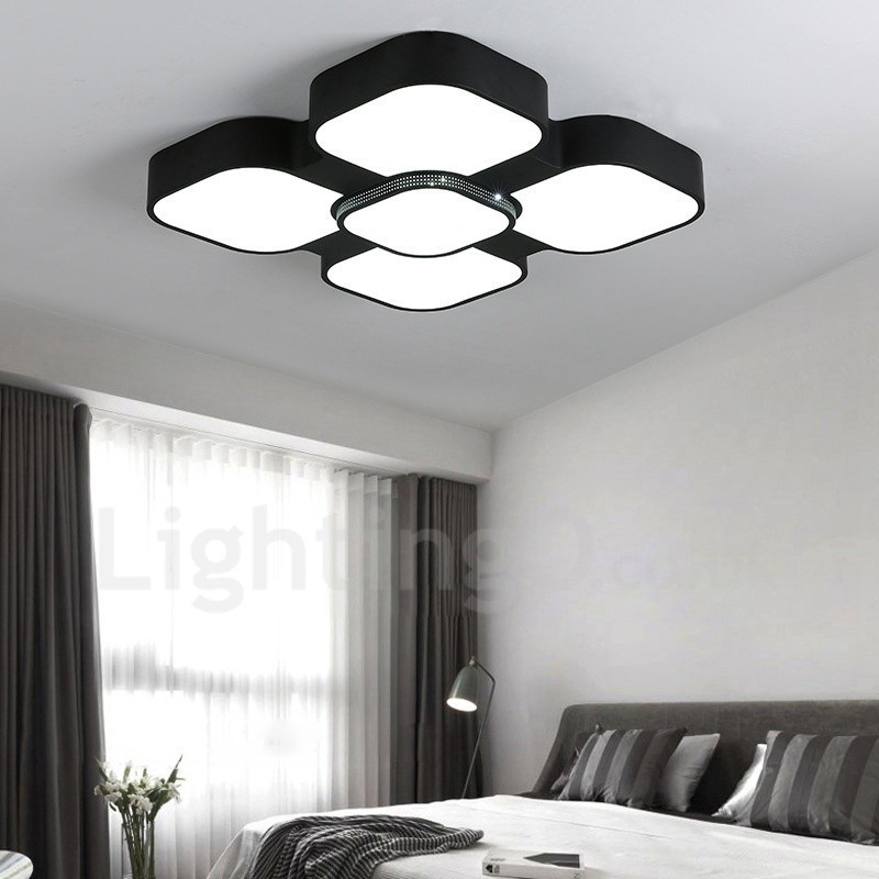 Modern Contemporary Integrated Metal Flush Mount Light
