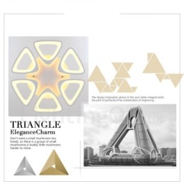 6 Light Modern Contemporary Integrated Flush Mount Light