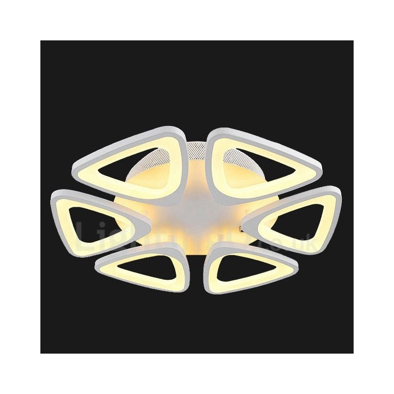 6 Light Modern Contemporary Integrated Flush Mount Light