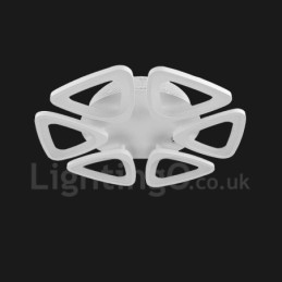 6 Light Modern Contemporary Integrated Flush Mount Light