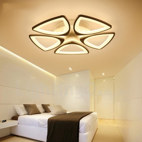 5 Light Modern Contemporary Integrated Flush Mount Light