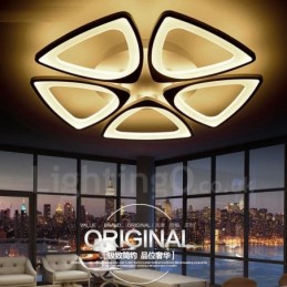 5 Light Modern Contemporary Integrated Flush Mount Light