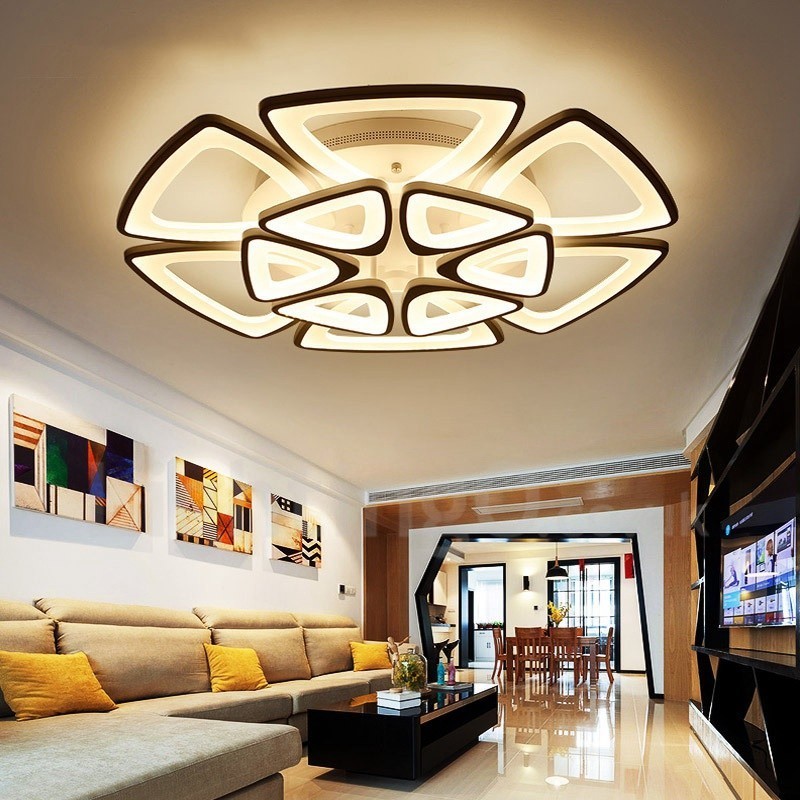 12 Light Modern Contemporary Integrated Flush Mount Light
