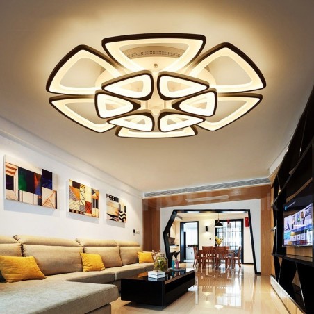 12 Light Modern Contemporary Integrated Flush Mount Light