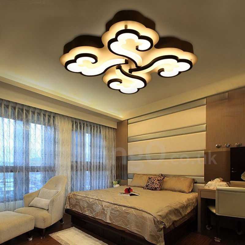 4 Light Modern Contemporary Integrated Flush Mount Light