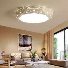Modern Contemporary Integrated Metal Flush Mount Light