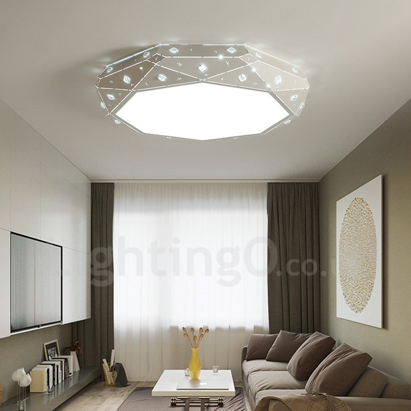 Modern Contemporary Integrated Metal Flush Mount Light
