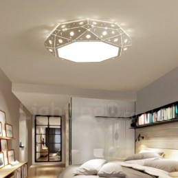 Modern Contemporary Integrated Metal Flush Mount Light