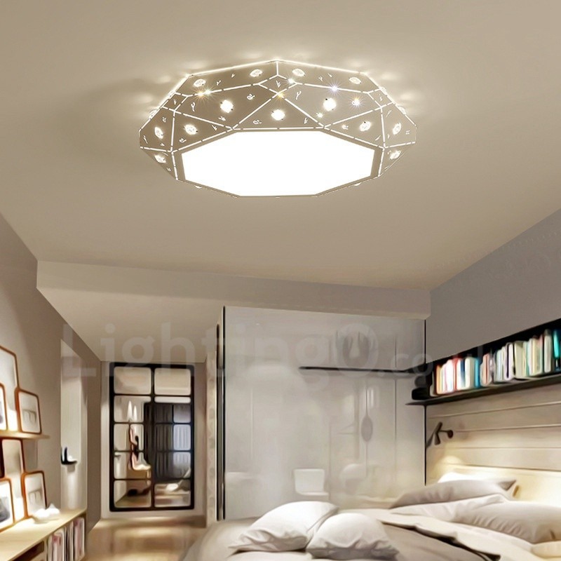 Modern Contemporary Integrated Metal Flush Mount Light