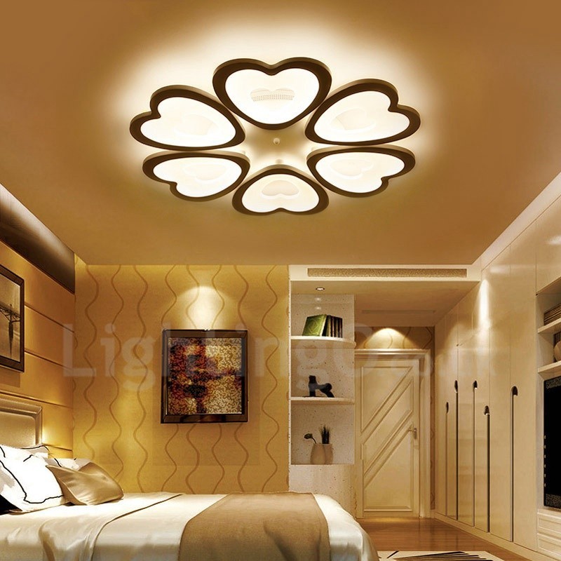 6 Light Modern Contemporary Integrated Flush Mount Light