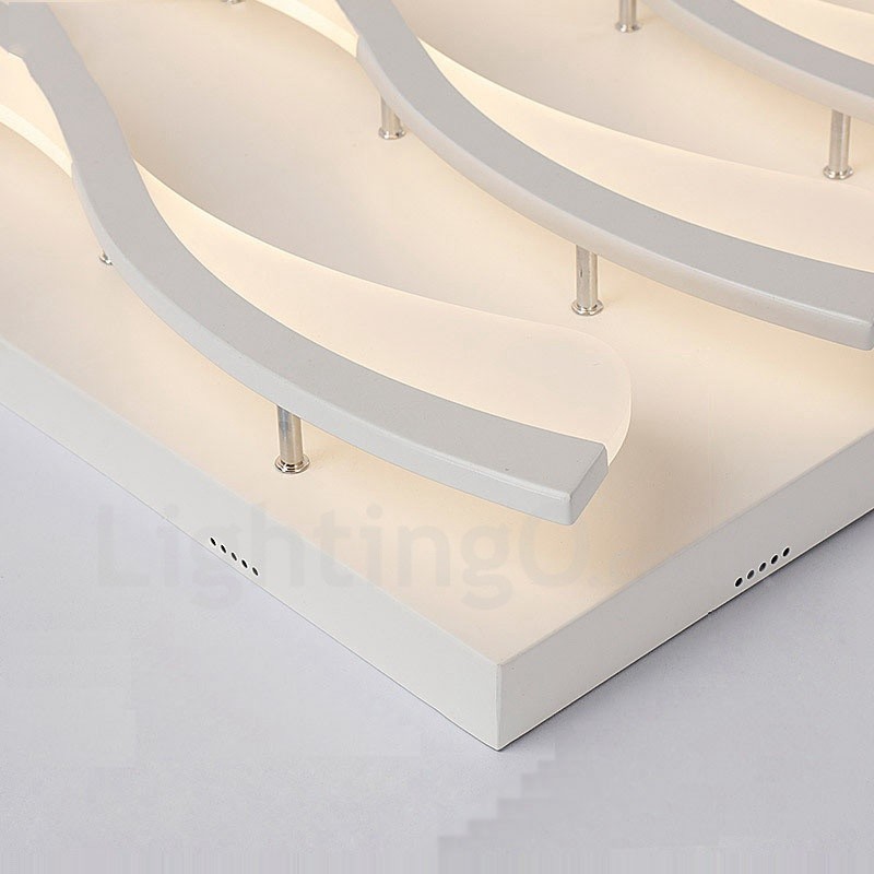 6 Light Modern Contemporary Integrated Flush Mount Light
