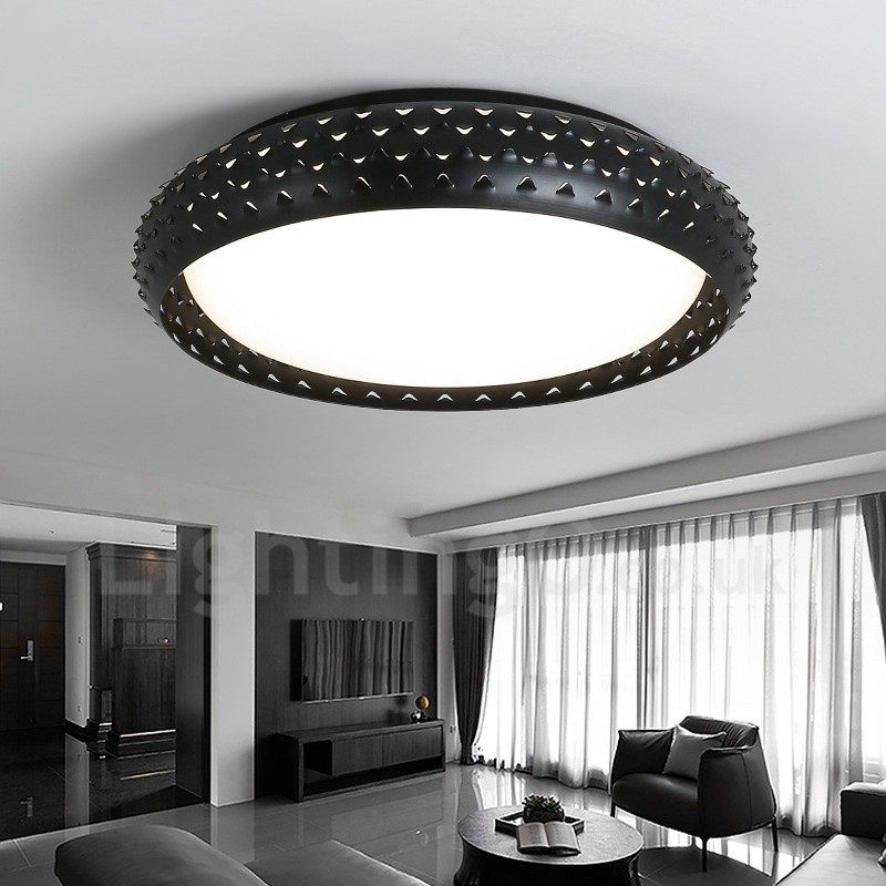 Modern Contemporary Integrated Metal Flush Mount Light