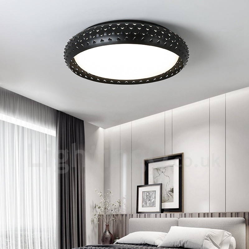 Modern Contemporary Integrated Metal Flush Mount Light