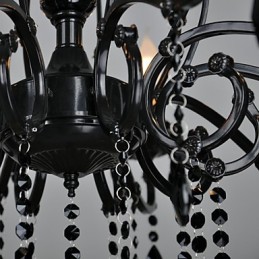 Chandelier Crystal Modern Contemporary Crystal 10 Light Metal