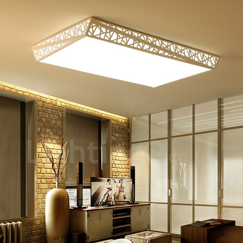 Modern Contemporary Integrated Metal Flush Mount Light