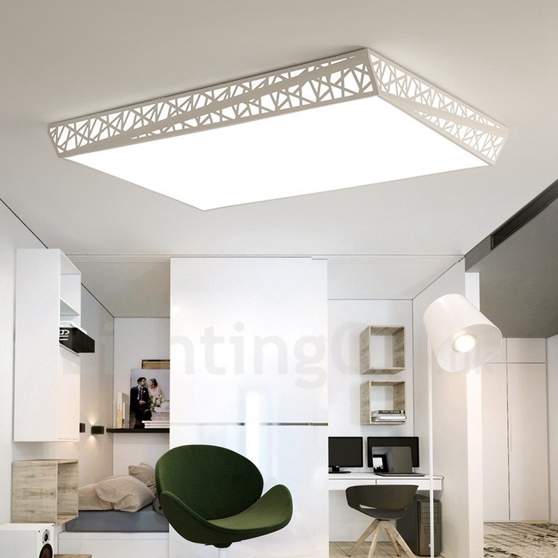 Modern Contemporary Integrated Metal Flush Mount Light