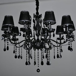 Chandelier Crystal Modern Contemporary Crystal 10 Light Metal