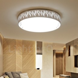 Modern Contemporary Integrated Metal Flush Mount Light
