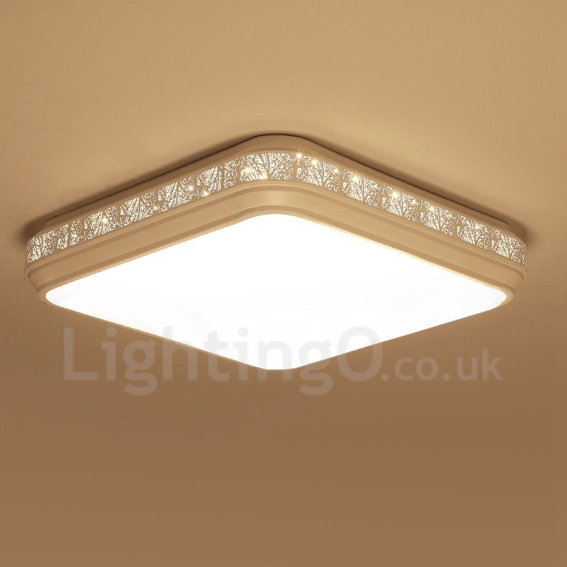 Modern Contemporary Integrated Metal Flush Mount Light