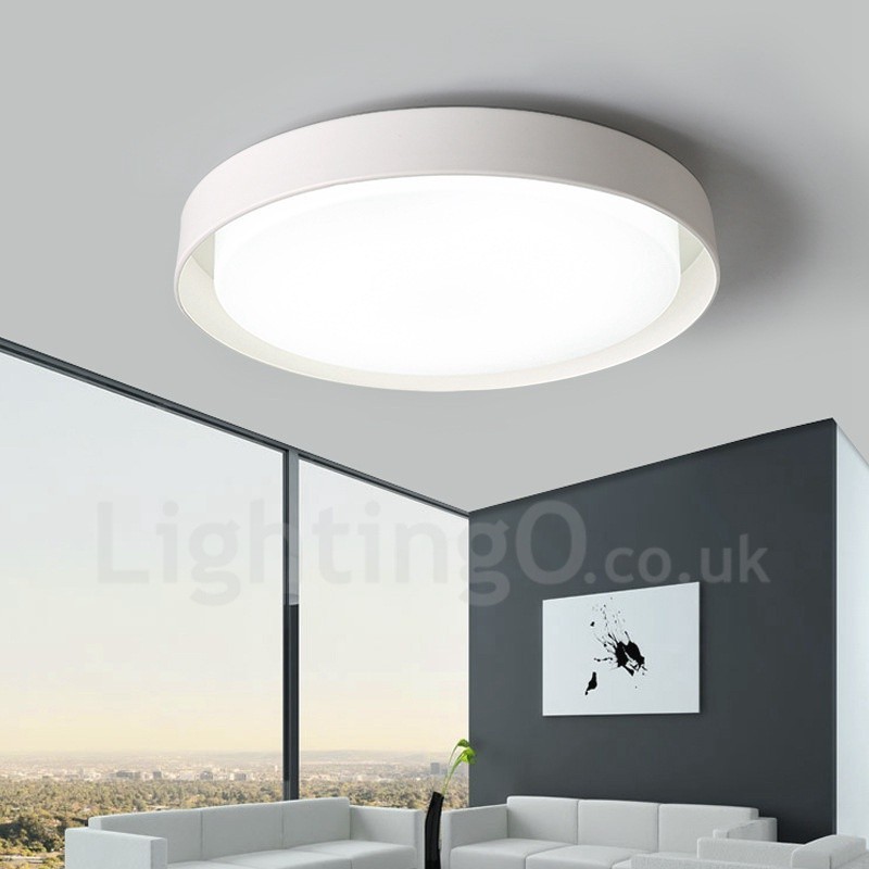Modern Contemporary Integrated Metal Flush Mount Light