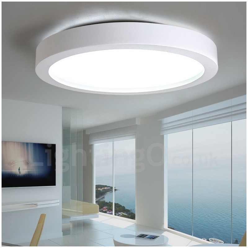 Modern Contemporary Integrated Metal Flush Mount Light