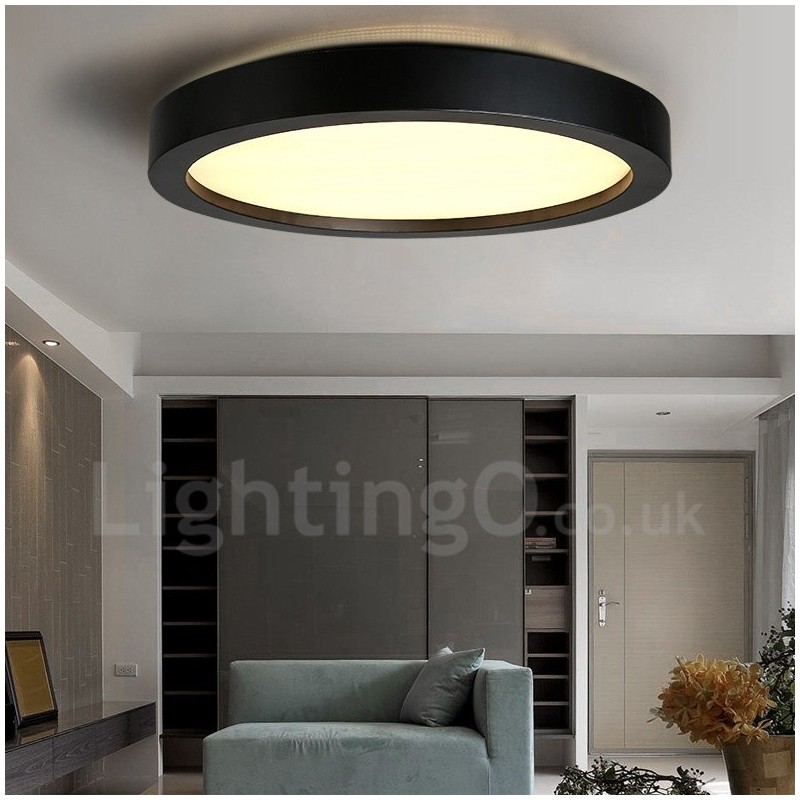 Modern Contemporary Integrated Metal Flush Mount Light